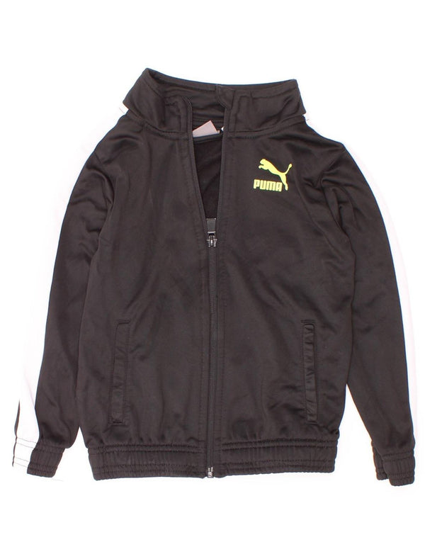 Jaqueta Puma Meninos Treino Top 3-4 Anos Preto Colourblock Poliéster