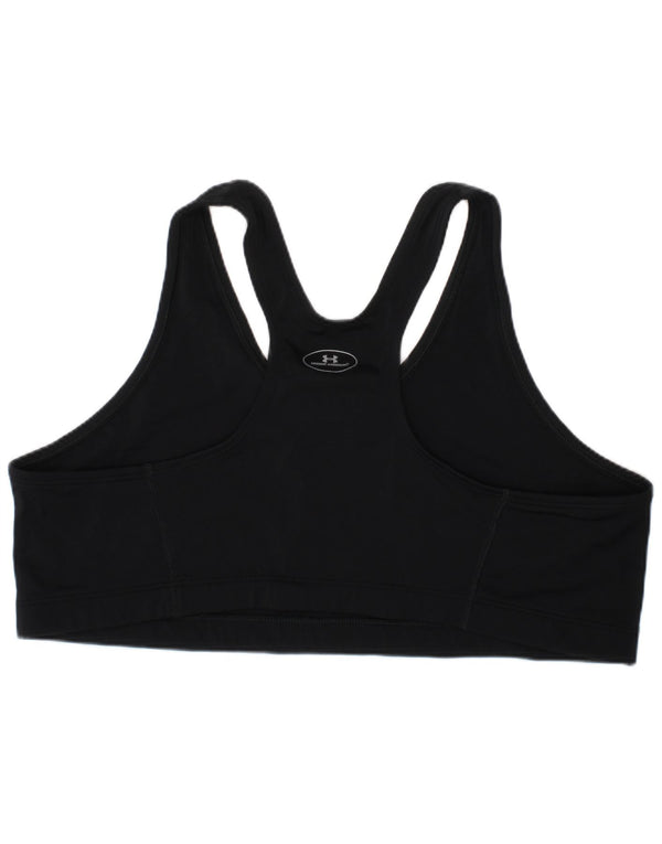 Sutiã esportivo gráfico feminino Under Armour Top XL preto nylon esportivo
