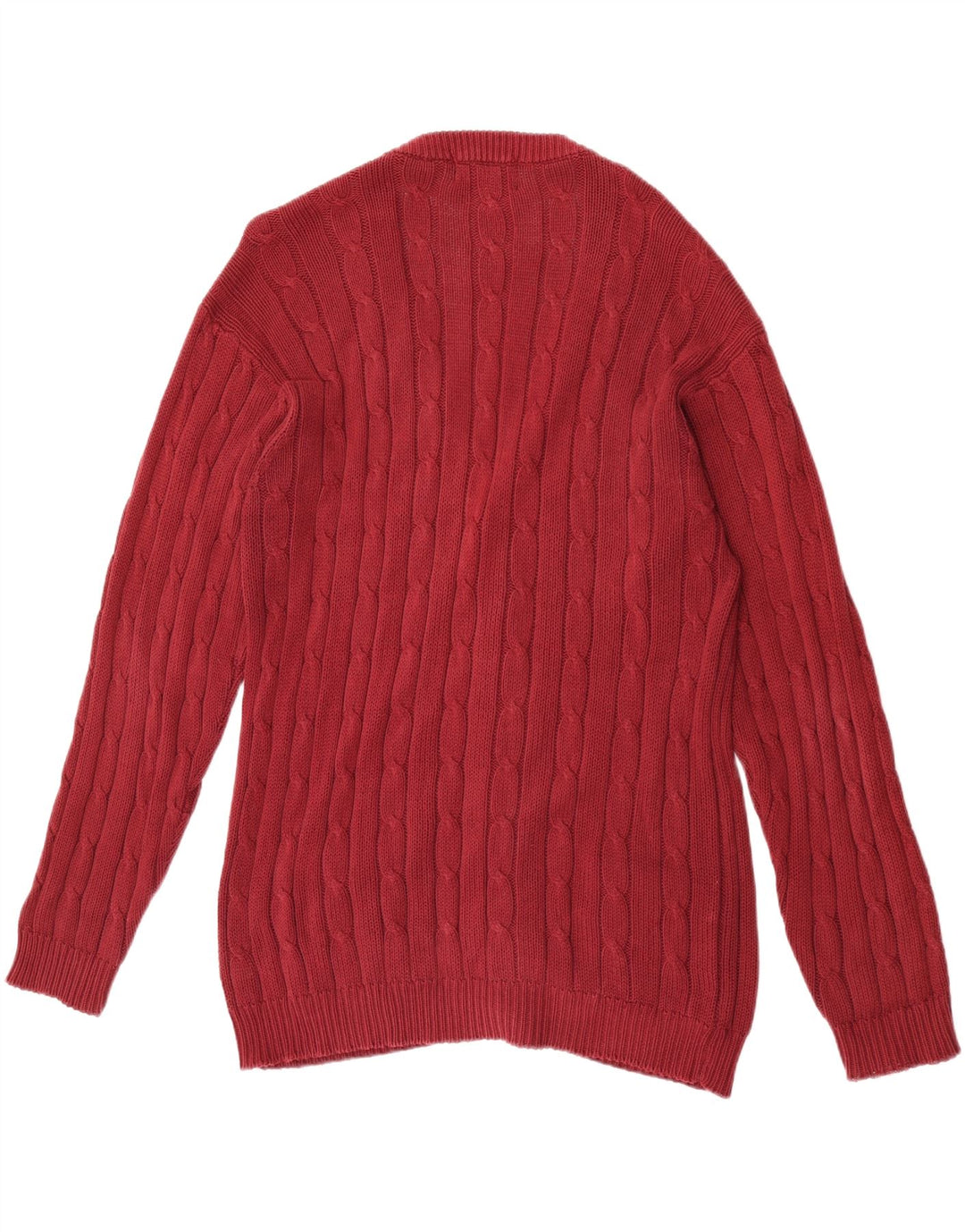 Suéter cardigã masculino VINTAGE grande Borgonha