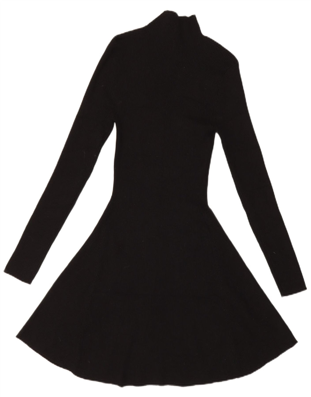 Zara Vestido Jumper Feminino Reino Unido 14 Viscose Preto Médio