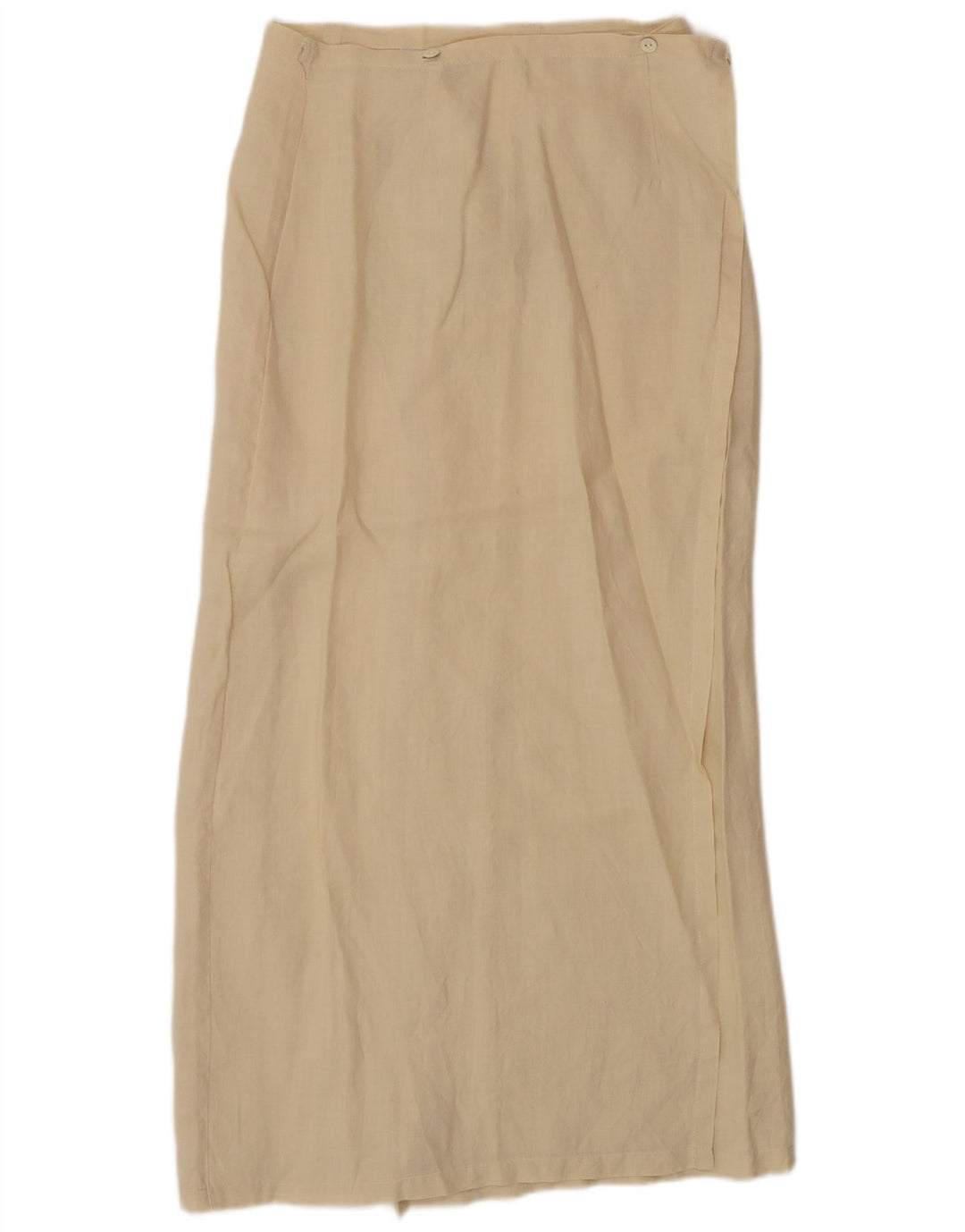 Saia feminina Maxi Wrap Chicca Testi pequena W26 linho bege