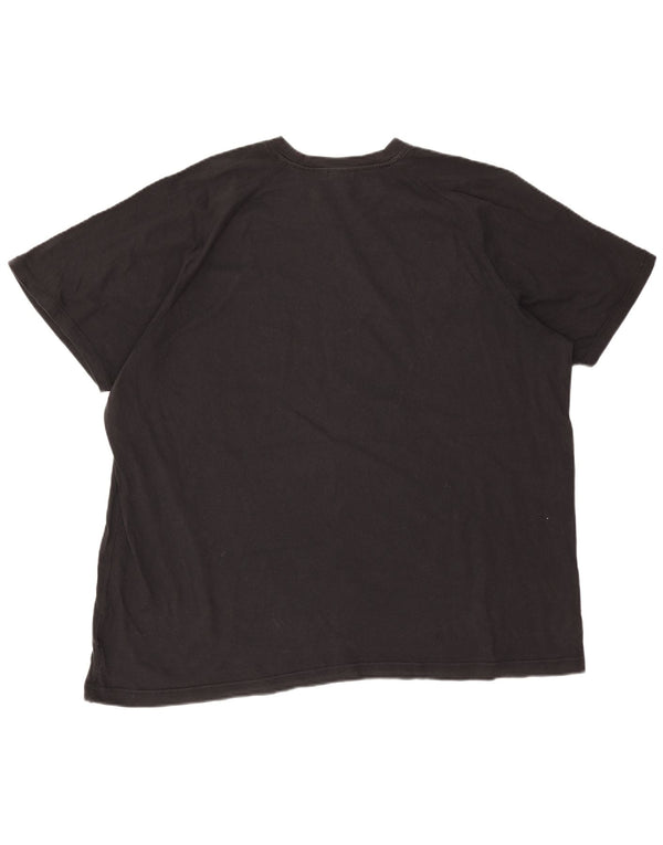 Camiseta gráfica masculina Adidas Top 2XL algodão preto