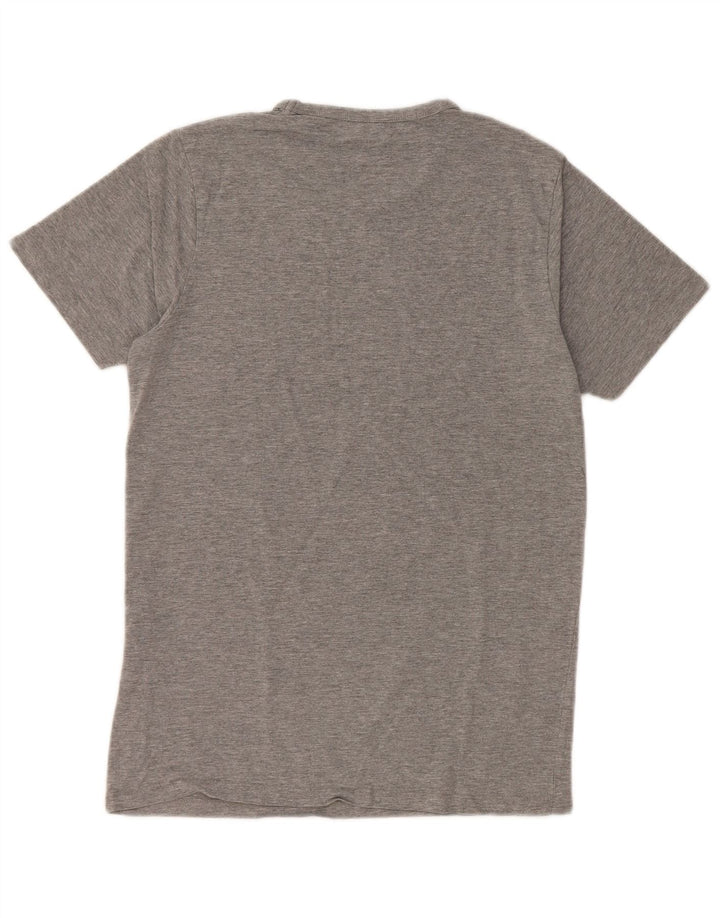 Camiseta masculina JACK & JONES algodão manchado cinza médio