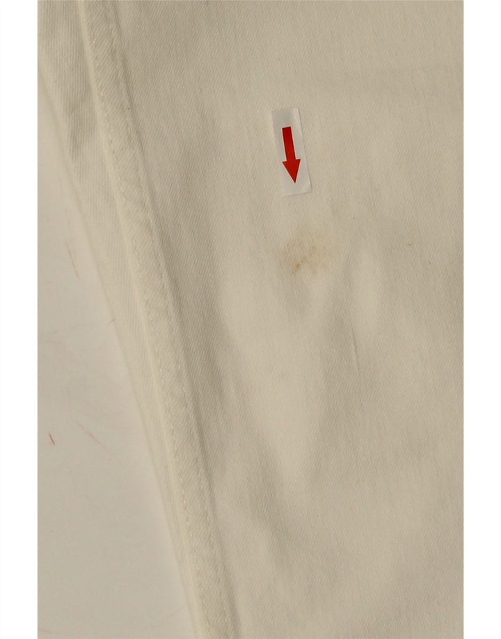 Topshop Jeans Slim Feminino W28 L26 Poliéster Branco