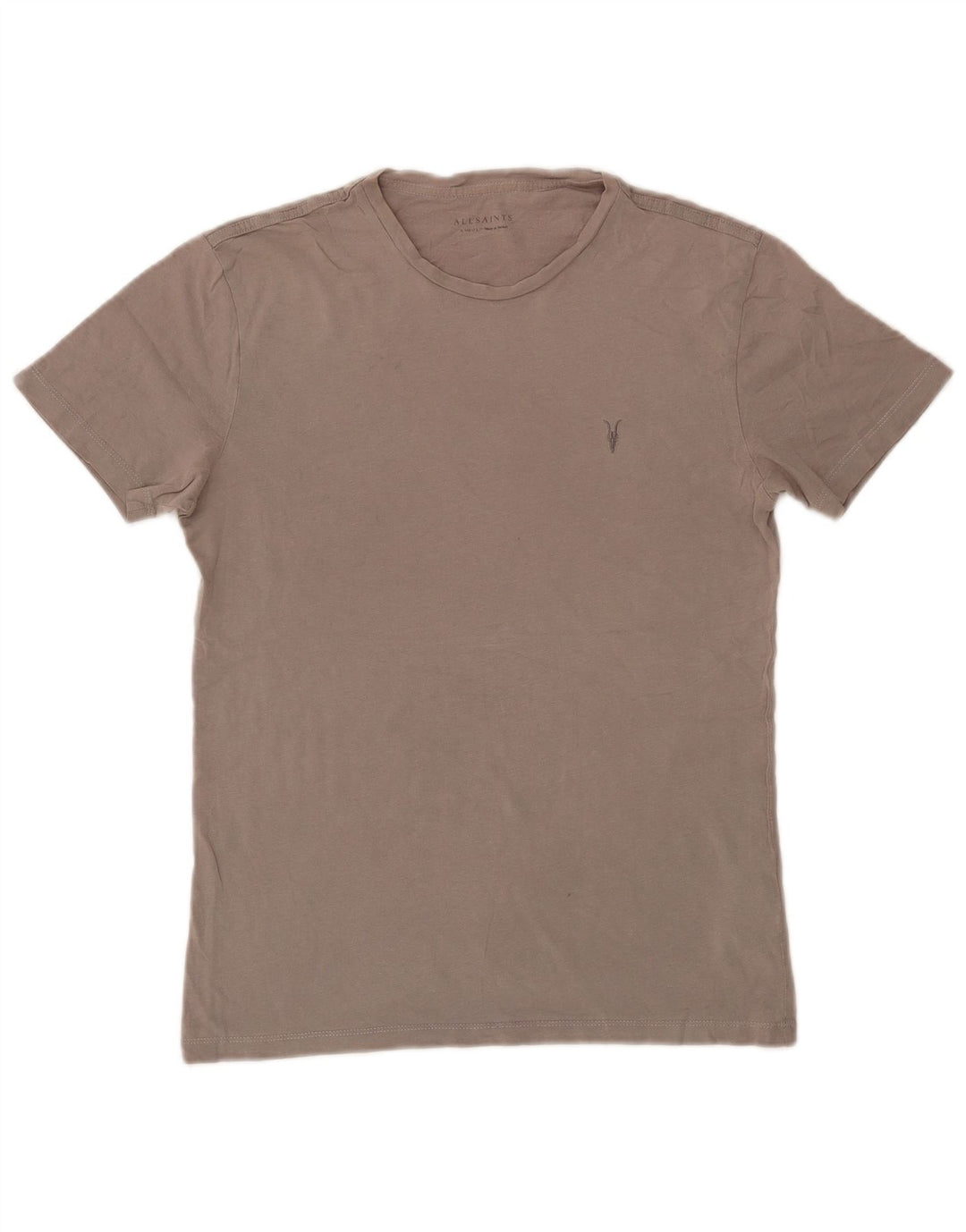 Camiseta masculina ALL SAINTS Top XS algodão cinza