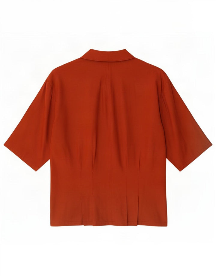 Blusa feminina vintage UK 14 vermelho médio