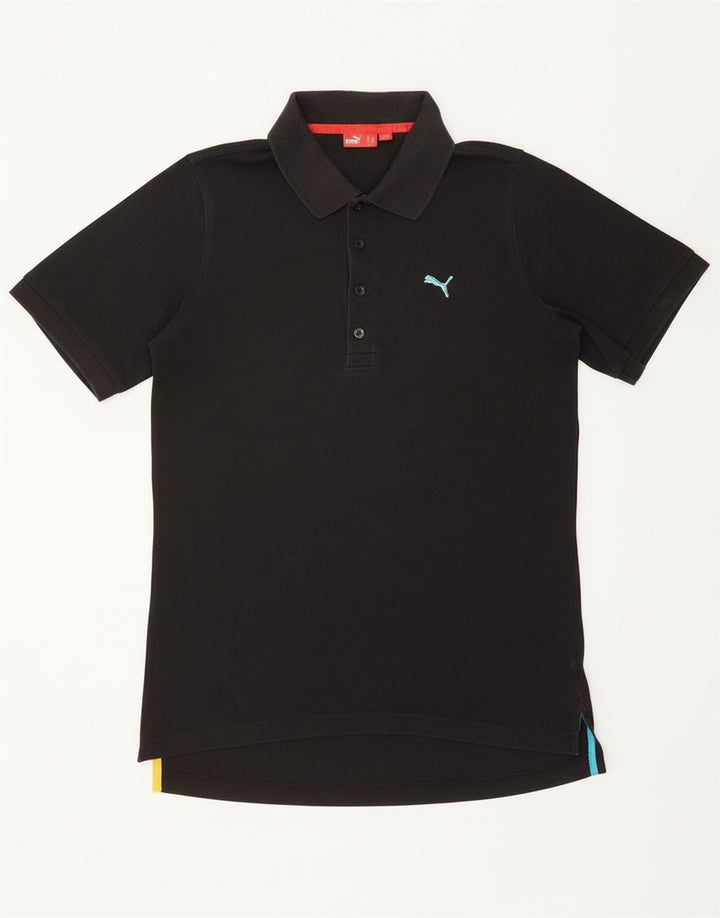 Camisa polo masculina PUMA pequena preta