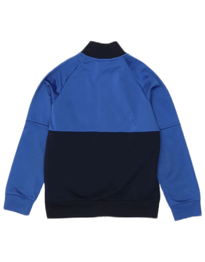 Jaqueta Adidas Meninos Treino Top 7-8 Anos Azul Colorblock Poliéster