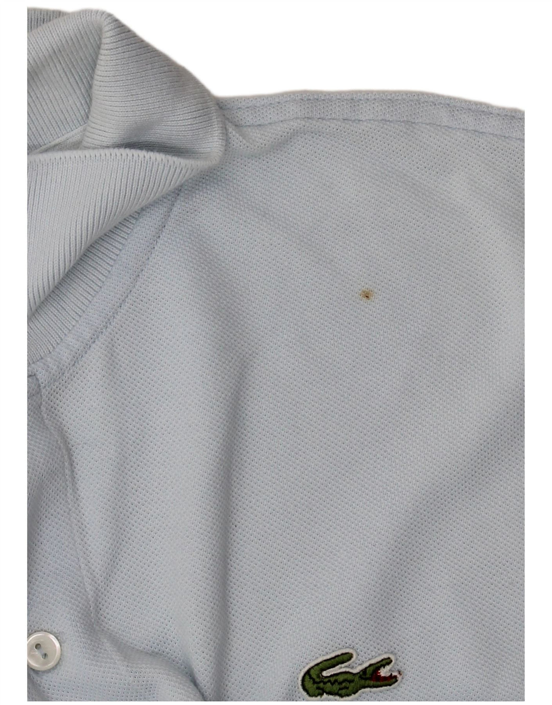 Camisa polo masculina Lacoste tamanho 6 XL azul algodão