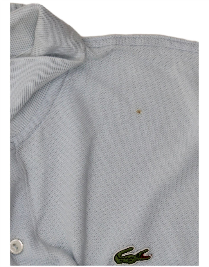 Camisa polo masculina Lacoste tamanho 6 XL azul algodão