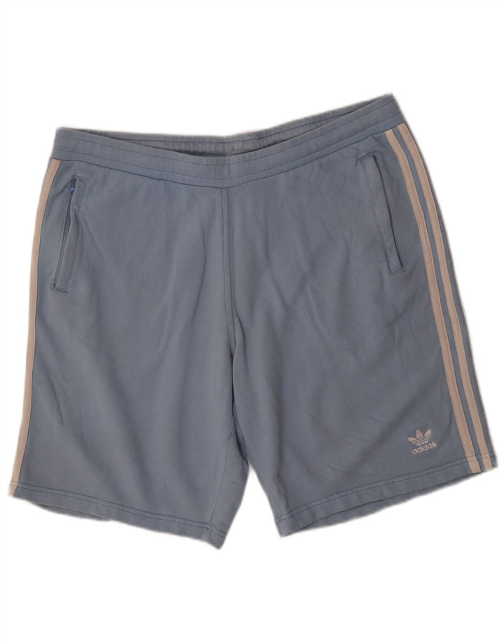 Shorts esportivos masculinos ADIDAS XL azul algodão