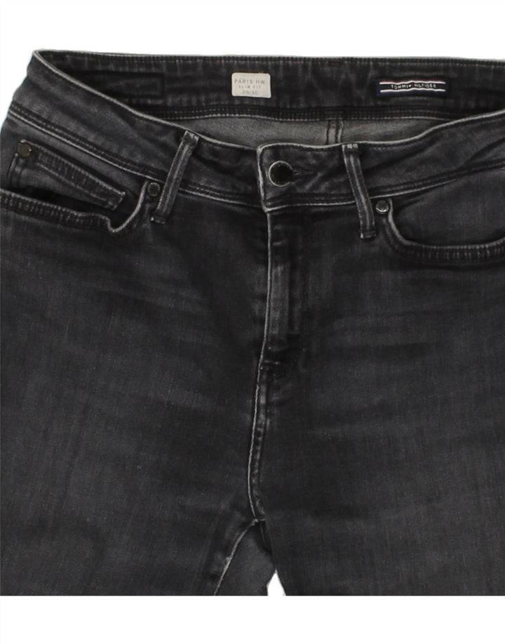 TOMMY HILFIGER Womens Paris Slim Jeans W29 L27 Grey Cotton Vintage Tommy Hilfiger and Second-Hand Tommy Hilfiger from Messina Hembry 