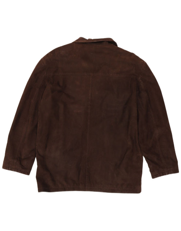 Lavorazione Artigianale Mens Leather Jacket IT 48 Medium Brown