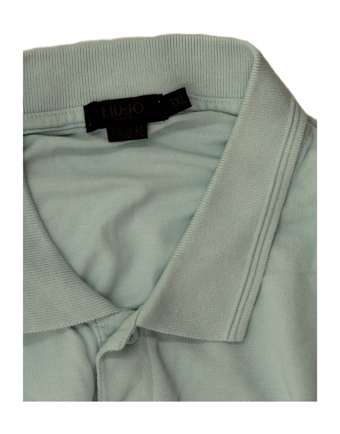 Camisa polo masculina Liu Jo 3XL algodão azul
