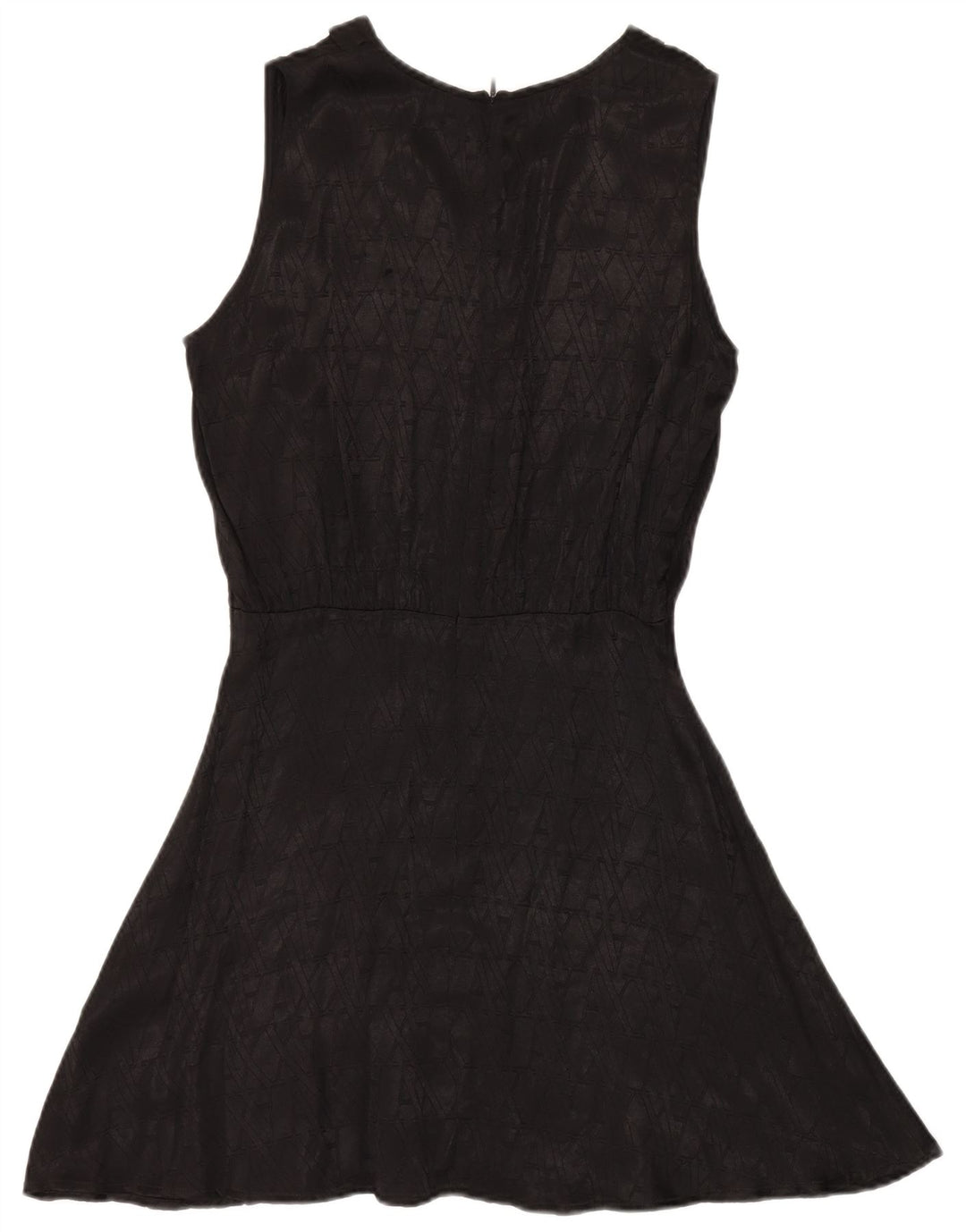 ARMANI EXCHANGE Vestido feminino estampado sem mangas evasê US 6 médio preto