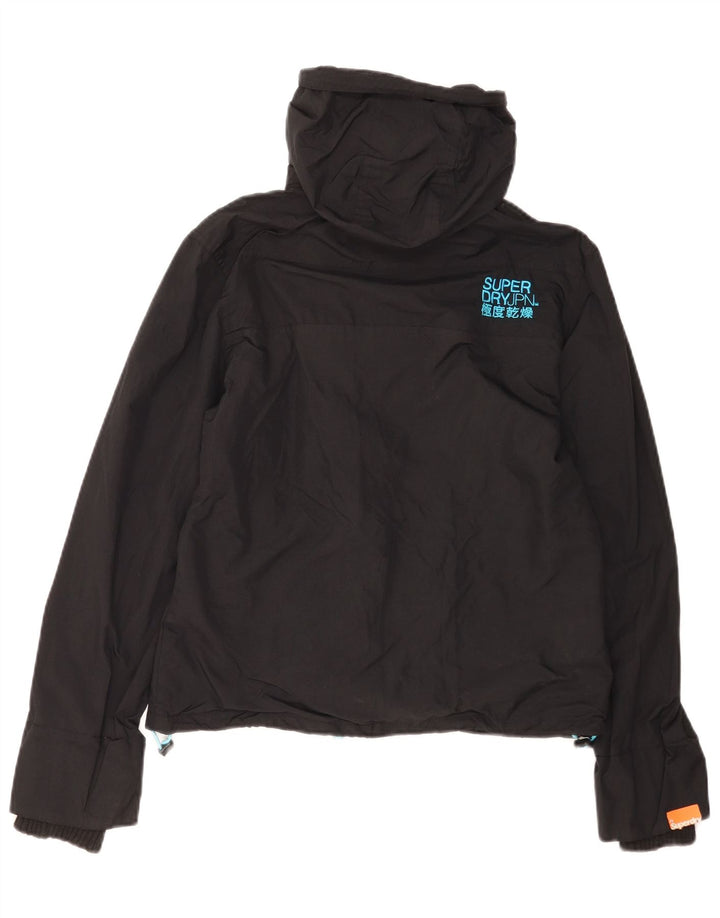 Jaqueta corta-vento feminina Superdry UK 16 grande preta