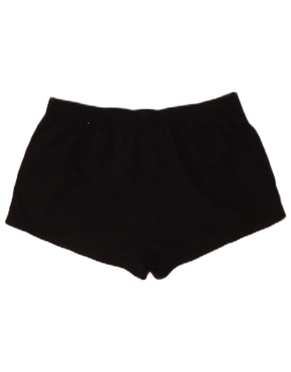 Shorts feminino casual gráfico Emporio Armani W30 poliéster preto médio
