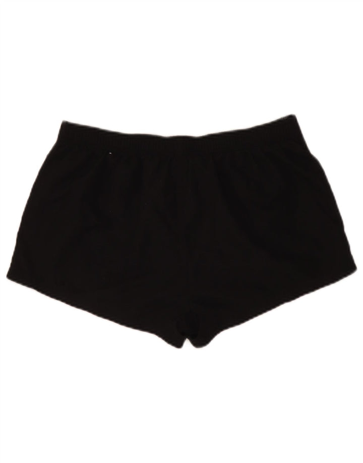 Shorts feminino casual gráfico Emporio Armani W30 poliéster preto médio