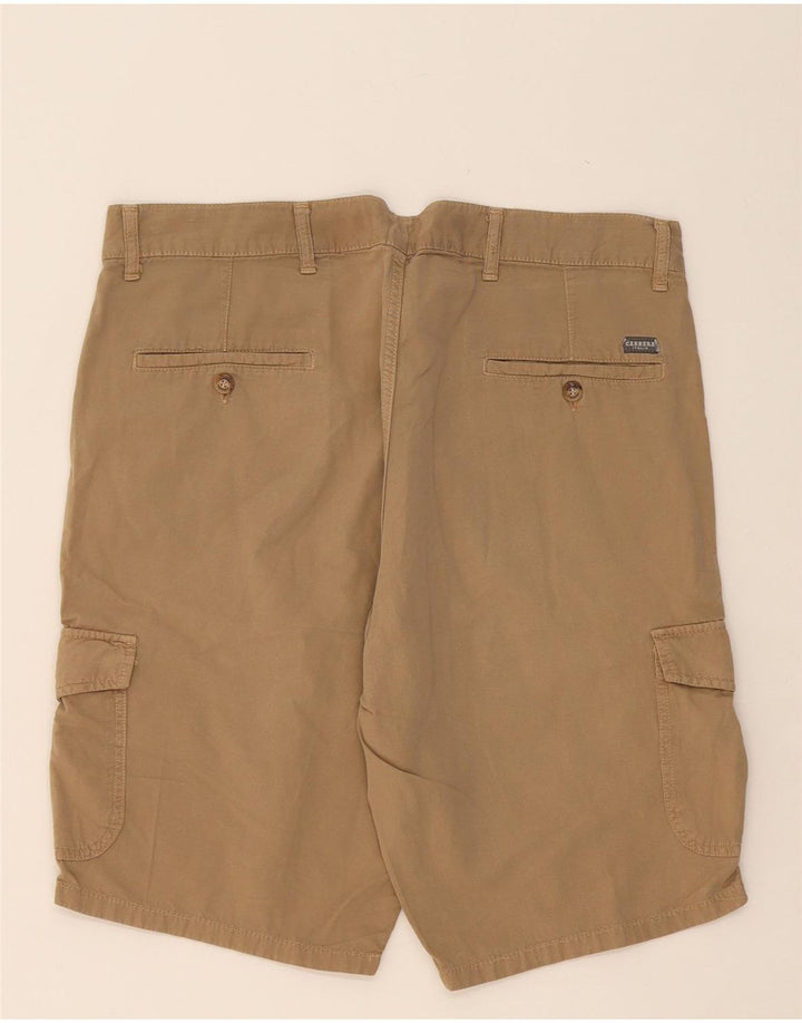 Shorts cargo masculino CARRERA W36 grande algodão bege