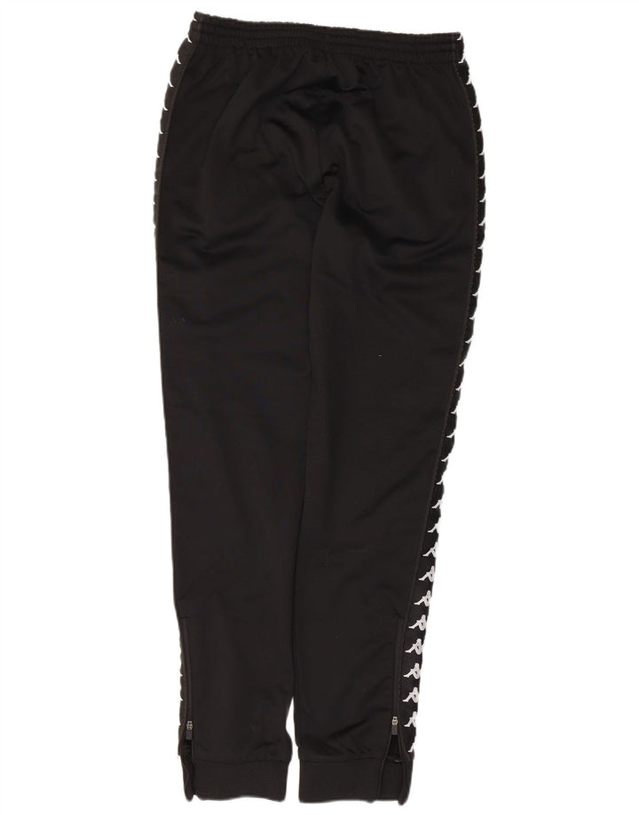 Kappa Mens Graphic Tracksuit Calças Joggers Médio Preto Poliéster