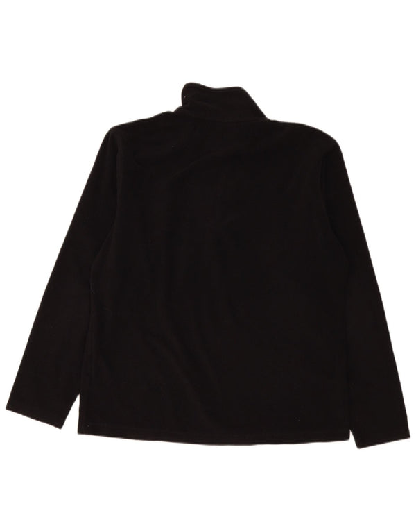 Diadora Womens Zip Neck Fleece Jumper UK 18 XL Preto Poliéster