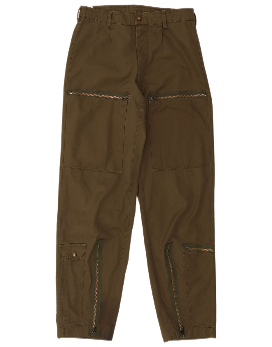 Calça Cargo Cônica Masculina Vintage W30 L30 Verde