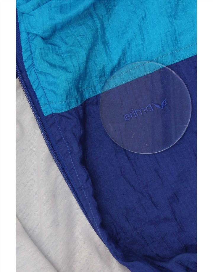 Erima Mens Treino Top Jacket Medium Blue Colourblock