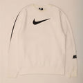 Nike moletom gráfico masculino jumper grande algodão branco