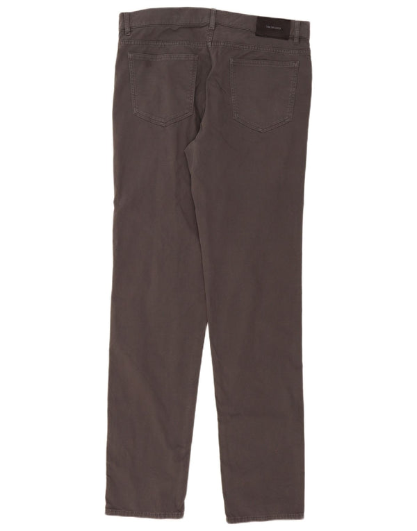 Trussardi Mens Calça Casual Slim W36 L36 Cinza