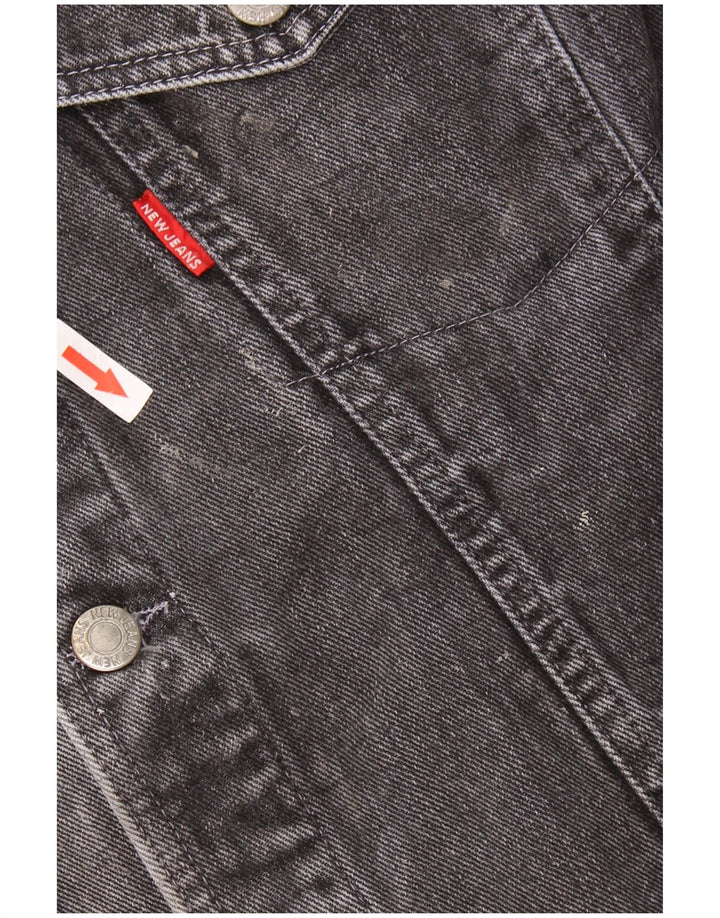 Jaqueta jeans feminina New Jeans UK 18 XL preta