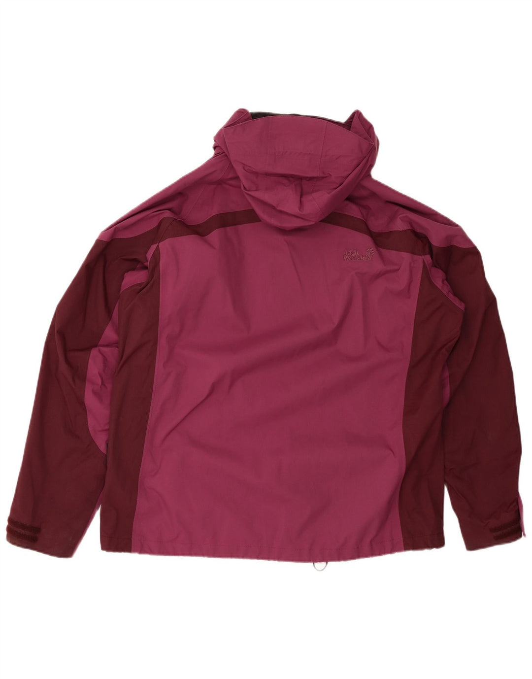 Jaqueta de chuva feminina JACK WOLFSKIN Reino Unido 18/20 XL Borgonha