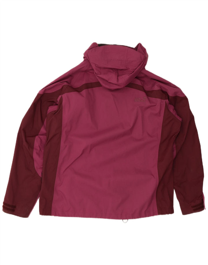 Jaqueta de chuva feminina JACK WOLFSKIN Reino Unido 18/20 XL Borgonha