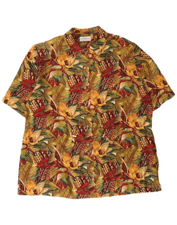 Blusa feminina de manga curta Givenchy EU 50 3XL multicolorida floral