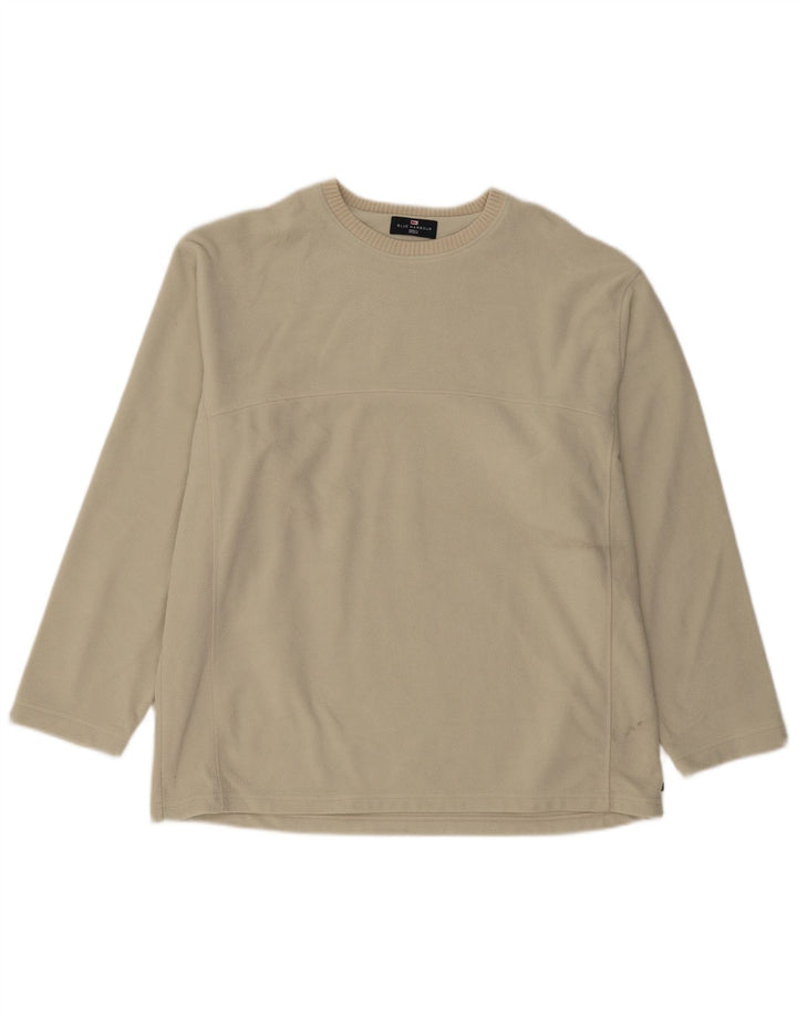 Suéter de lã masculino Marks & Spencer XL bege poliéster