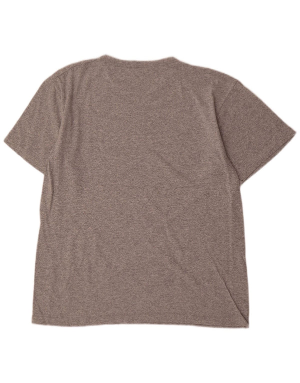Camiseta masculina estampada Champion grande cinza manchado