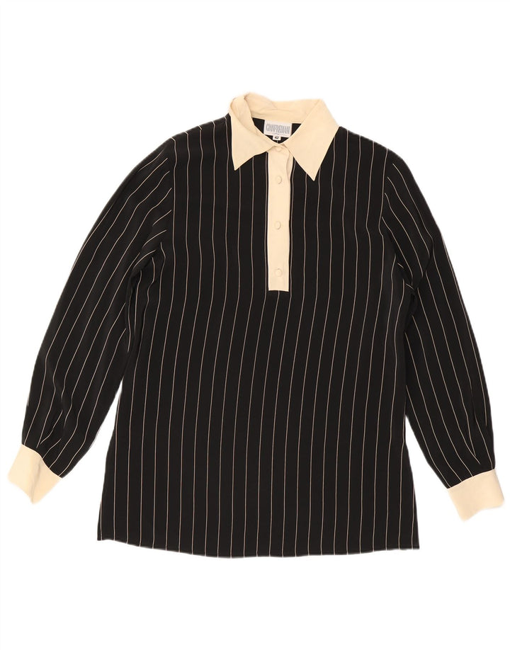Pulôver feminino Gianfrediani Blusa IT 42 seda listrada preta média