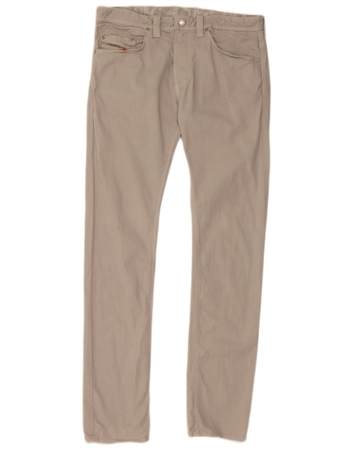DIESEL Mens Jeans Slim W32 L33 Algodão Cinza