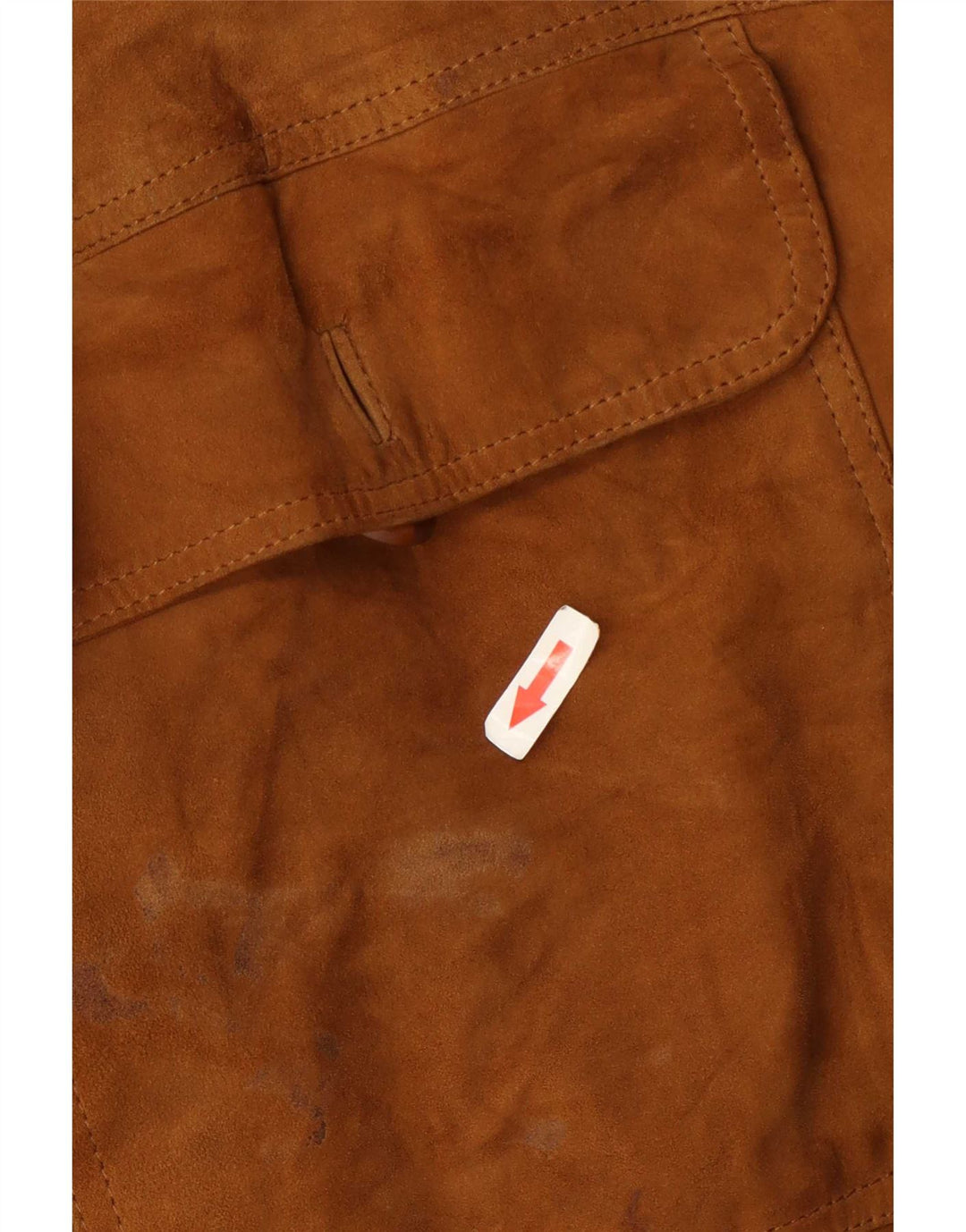 Jaqueta bomber masculina vintage de camurça IT 56 3XL couro bege