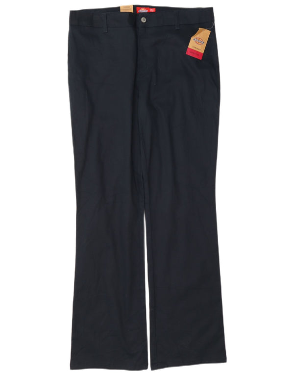 Calça Chino feminina Dickies cintura média EUA 13 grande W31 L32 azul marinho