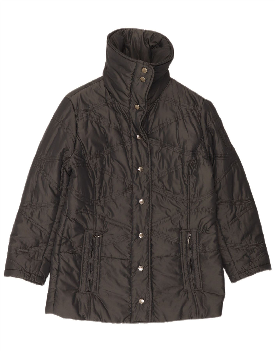 Jaqueta acolchoada feminina Perte by Krizia UK 12 médio preto