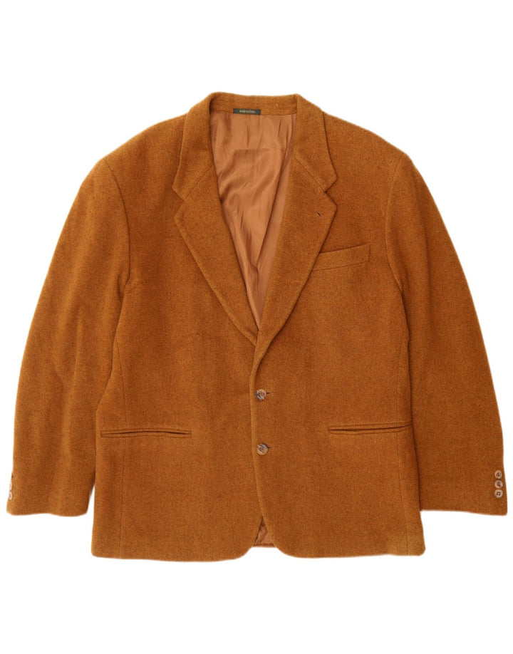 Jaqueta Blazer Masculina Valentino com 2 Botões IT 54 2XL Marrom Nova Lã