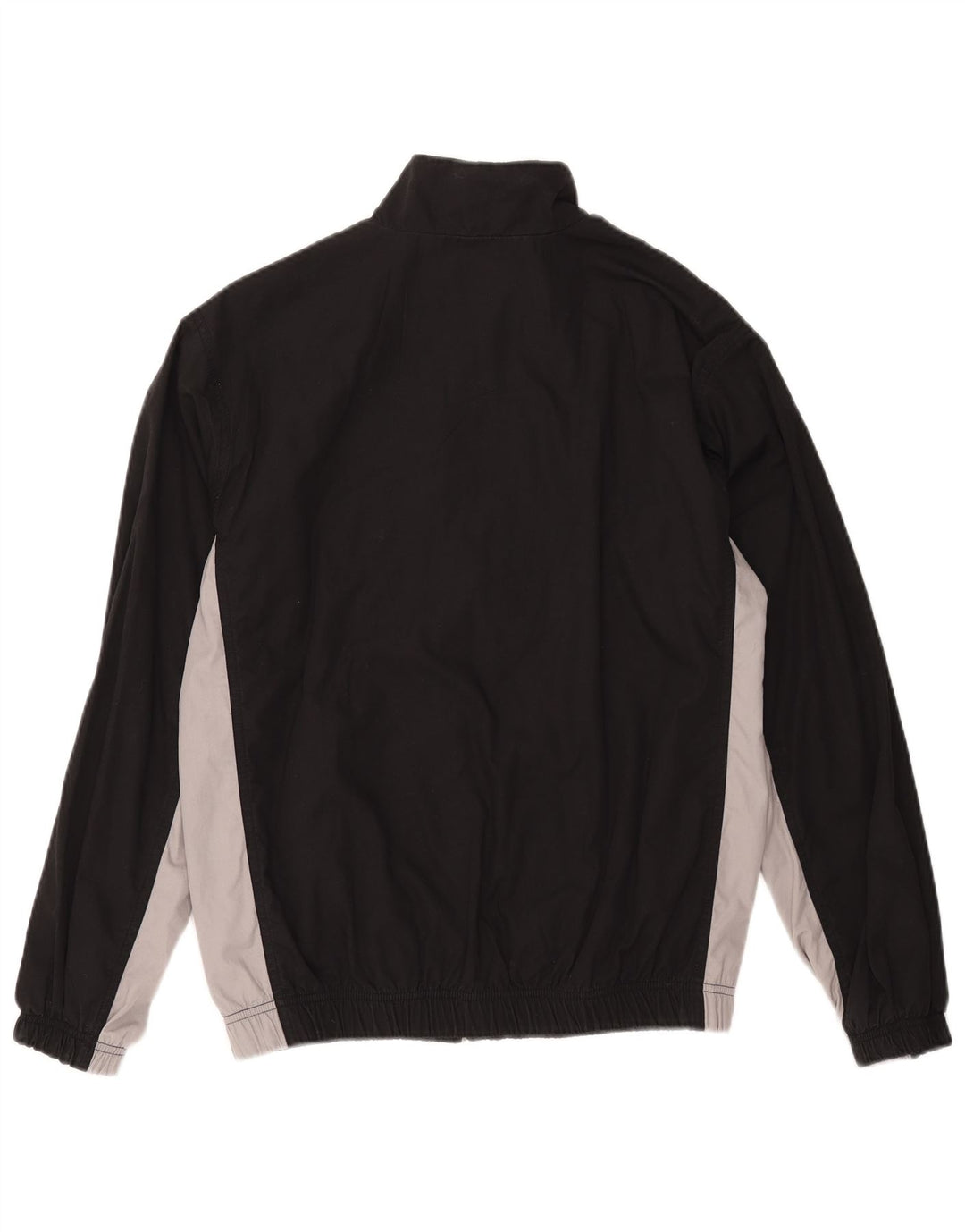 Nike Mens Tracksuit Top Jacket UK 39/41 Médio Preto Colorblock Poliéster