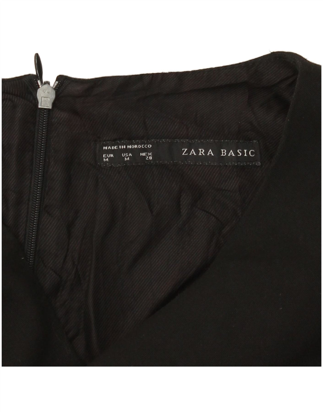 Vestido bodycon feminino ZARA UK 12 médio preto