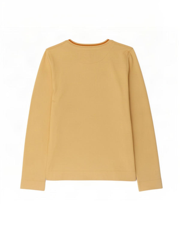 Zara Girls Graphic Top manga comprida 15-16 anos algodão amarelo