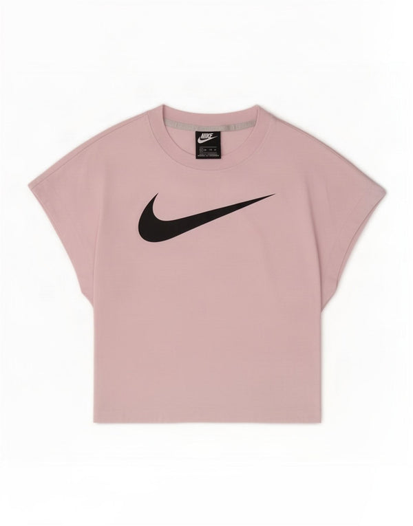 Camiseta Nike Feminina Crop Graphic Top UK 4 XS Rosa