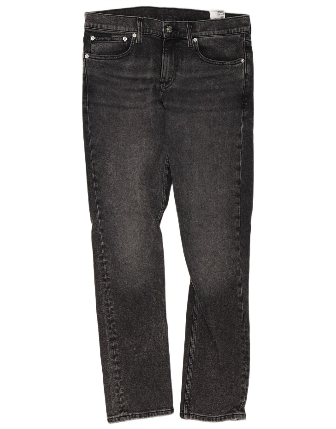 Calvin Klein Masculino Slim Jeans W32 L32 Cinza Algodão