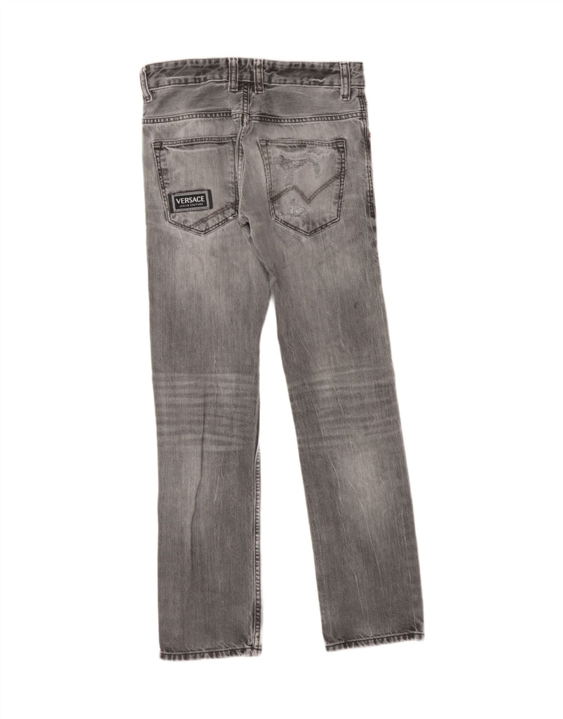 TOM TAILOR Womens Distressed Slim Straight Jeans W28 L32 Grey Cotton Vintage Tom Tailor and Second-Hand Tom Tailor from Messina Hembry 