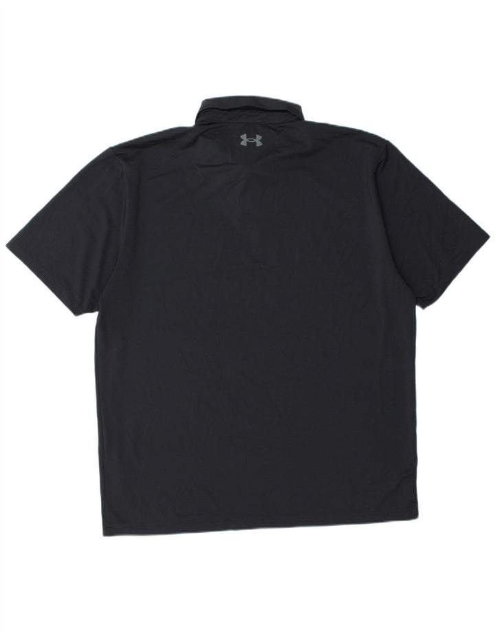 Camisa polo masculina UNDER ARMOUR grande poliéster preto
