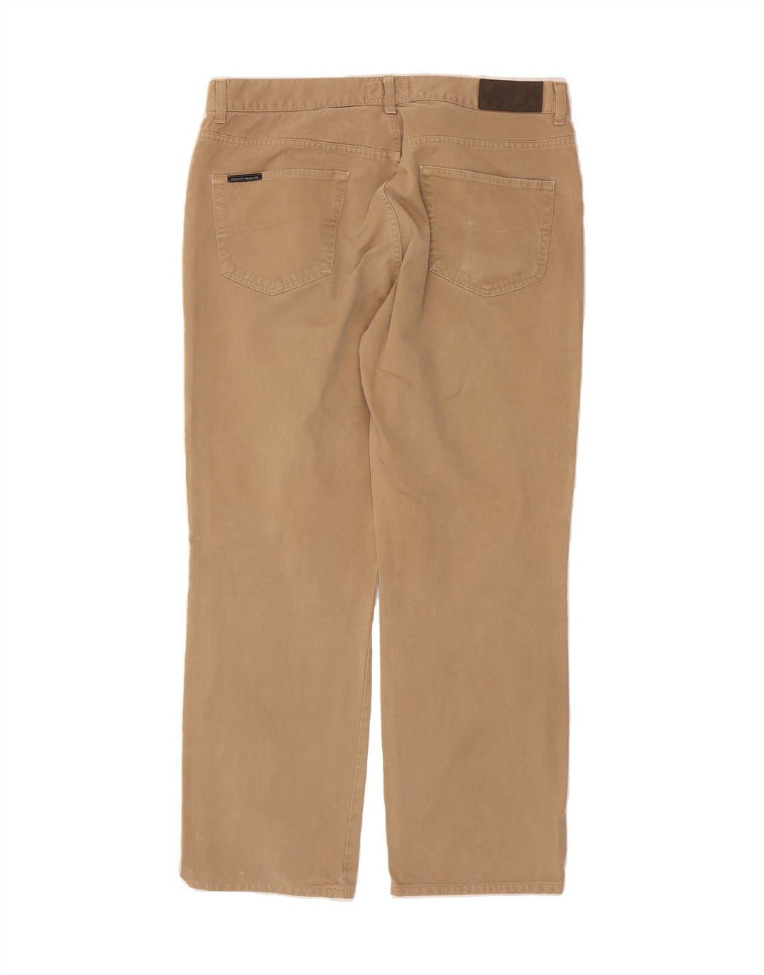GANT Mens Straight Casual Trousers W38 L32 Beige Cotton Vintage Gant and Second-Hand Gant from Messina Hembry 