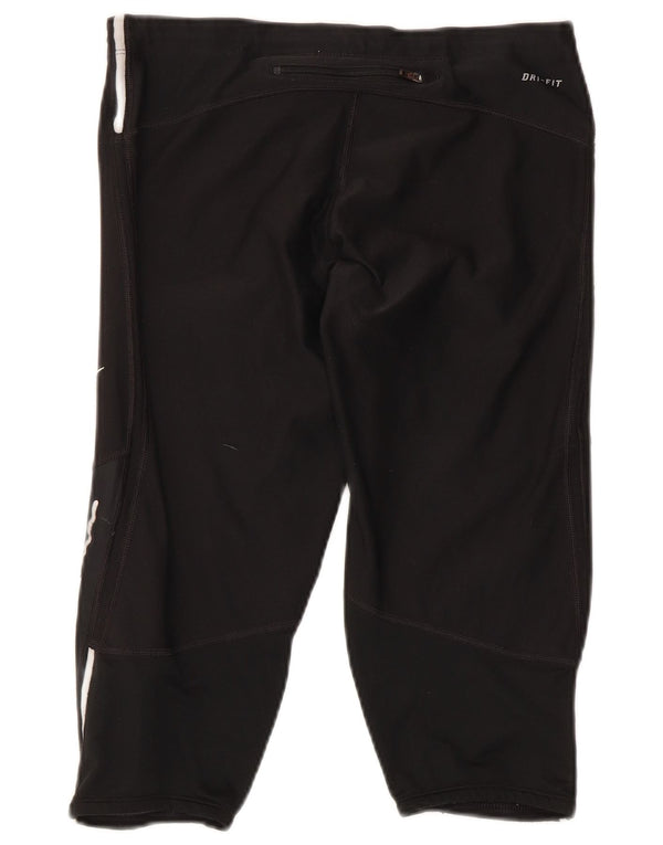 Leggings Nike Dri Fit Capri UK 12 Médio Preto Colourblock Poliéster
